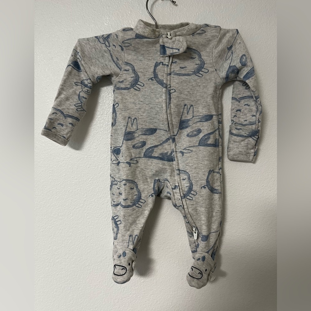 Grey/blue walrus onesie by carters